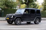 Amsterdam 25 september 2015
Nikkie Plessen in haar mercedes Gelandewagen Jeep