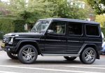 Amsterdam 25 september 2015
Nikkie Plessen in haar mercedes Gelandewagen Jeep