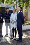 Kaatsheuvel, De Efteling presentatie en voorlezen door Yes-R en Prinses Laurentien
Prinses Laurentien in gesprek met Roel Govers van stichting lezen en schrijven