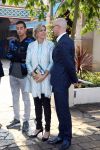 Kaatsheuvel, De Efteling presentatie en voorlezen door Yes-R en Prinses Laurentien
Prinses Laurentien in gesprek met Roel Govers van stichting lezen en schrijven