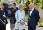 Kaatsheuvel, De Efteling presentatie en voorlezen door Yes-R en Prinses Laurentien
Prinses Laurentien in gesprek met Roel Govers van stichting lezen en schrijven