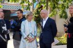 Kaatsheuvel, De Efteling presentatie en voorlezen door Yes-R en Prinses Laurentien
Prinses Laurentien in gesprek met Roel Govers van stichting lezen en schrijven
