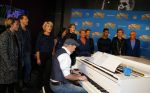 Amsterdam 6 oktober 2015 
Presentatie zangers musicals in concert in het ziggo dome. De aanwezigen waren Anouk Maas B Brave Stanley Burleson Mariska v Kolck Simone Kleinsma William Spaaij Eric v Tijn Rene v Kooten en Maurice Wijnen.