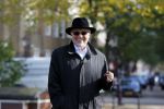 Amsterdam 9 oktober 2015 
Theo Heuft met zijn sigaar op straat