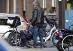 Amsterdam 19 september 2015  
Victor Reinier met zijn dochter op de fiets