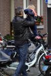 Amsterdam 19 september 2015  
Victor Reinier met zijn dochter op de fiets