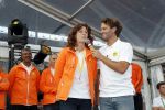 Amsterdam 21 september 2016
Sportdag van de Johan Cruijff foundation in het Olympisch stadion. Danny Cruijff en Estelle Cruijff zijn aanwezig . Barbara Barend met zoon en dochter