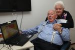 Vlaardingen, 29 September 2016
Bas v Toor in rolstoel samen met zijn vrouw Coby v Toor in zijn kamer bij Revalidatiecentrum Marnix
