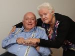Vlaardingen, 29 September 2016
Bas v Toor in rolstoel samen met zijn vrouw Coby v Toor in zijn kamer bij Revalidatiecentrum Marnix