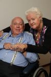 Vlaardingen, 29 September 2016
Bas v Toor in rolstoel samen met zijn vrouw Coby v Toor in zijn kamer bij Revalidatiecentrum Marnix