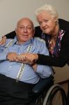 Vlaardingen, 29 September 2016
Bas v Toor in rolstoel samen met zijn vrouw Coby v Toor in zijn kamer bij Revalidatiecentrum Marnix