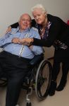 Vlaardingen, 29 September 2016
Bas v Toor in rolstoel samen met zijn vrouw Coby v Toor in zijn kamer bij Revalidatiecentrum Marnix