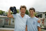 Amsterdam 11 september 2016
Amsterdam city swim tbv ALS door de amsterdamse grachten. Beau v Erven Dorens met zoon