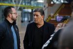 Antwerpen 21 sptember 2016
Frank Masmeijer arriveert bij de rechtbank van Antwerpen et een cameraploeg van SBS6 ivm opames van zijn real life soap. Ook zijn schoonvader is erbij
