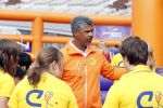 Amsterdam 21 september 2016
Sportdag van de Johan Cruijff foundation in het Olympisch stadion. Danny Cruijff en Estelle Cruijff zijn aanwezig . Frank Rijkaard