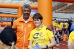 Amsterdam 21 september 2016
Sportdag van de Johan Cruijff foundation in het Olympisch stadion. Danny Cruijff en Estelle Cruijff zijn aanwezig . Frank Rijkaard