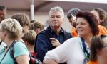 Amsterdam 21 september 2016
Sportdag van de Johan Cruijff foundation in het Olympisch stadion. Danny Cruijff en Estelle Cruijff zijn aanwezig . Guus Hiddink