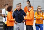 Amsterdam 21 september 2016
Sportdag van de Johan Cruijff foundation in het Olympisch stadion. Danny Cruijff en Estelle Cruijff zijn aanwezig . Guus Hiddink