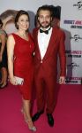Amsterdam 13 september 2016
Premiere Bridget Jones baby in Tuschinski. Heleen v Rooyen met vriend Bart