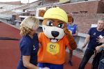 Amsterdam 21 september 2016
Sportdag van de Johan Cruijff foundation in het Olympisch stadion. Danny Cruijff en Estelle Cruijff zijn aanwezig .