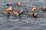 Amsterdam 11 september 2016
Amsterdam city swim tbv ALS door de amsterdamse grachten. Johnny de Mol met manager Carlijn de Vries Ralph en Daniel de Vries