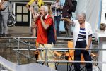 Amsterdam 11 september 2016
Amsterdam city swim tbv ALS door de amsterdamse grachten. paul en Leny v Gorcum kijken naar hun kleinzoon
