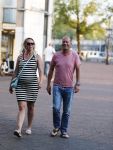 Amsterdam 7 september 2016 
Ron Boszhard met zijn zwangere vriendin