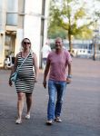 Amsterdam 7 september 2016 
Ron Boszhard met zijn zwangere vriendin