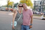 Amsterdam 7 september 2016 
Ron Boszhard met zijn zwangere vriendin