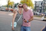 Amsterdam 7 september 2016 
Ron Boszhard met zijn zwangere vriendin