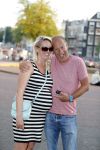 Amsterdam 7 september 2016 
Ron Boszhard met zijn zwangere vriendin