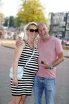 Amsterdam 7 september 2016 
Ron Boszhard met zijn zwangere vriendin