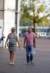 Amsterdam 7 september 2016 
Ron Boszhard met zijn zwangere vriendin