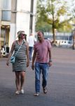 Amsterdam 7 september 2016 
Ron Boszhard met zijn zwangere vriendin