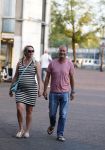 Amsterdam 7 september 2016 
Ron Boszhard met zijn zwangere vriendin
