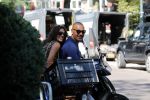 Amsterdam 12 september 2016 
Ruud Gullit met zijn vriendin Karin de Rooij op de cornelis schuytstraat