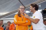 Amsterdam 21 september 2016
Sportdag van de Johan Cruijff foundation in het Olympisch stadion. Danny Cruijff en Estelle Cruijff zijn aanwezig . sascha Visser