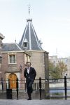 Den Haag 6 oktober 2016
Thiery Baudet rondom en op het binnenhof en bij torentje.