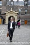 Den Haag 6 oktober 2016
Thiery Baudet rondom en op het binnenhof en bij torentje.