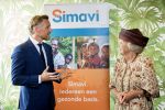 Amsterdam 22 september 2017
Prinses Beatrix opent nieuwe pand Simavi. Prinses Beatrix met ambassadeur Barry Atsma