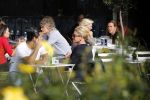 Amsterdam 27 september 2017   
Connie Witteman met zoon Marvin Breukhoven op terras