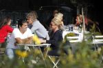Amsterdam 27 september 2017   
Connie Witteman met zoon Marvin Breukhoven op terras