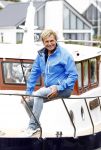 Henny Huisman op zijn boot