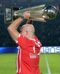 Eindhoven, 22 Januari 2017 Kompetitiewedstrijd PSV-SC Heerenveen, 
eindstand 4-3
Huldiging Micahel v Gerwen