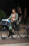 Amsterdam 27 september 2017     
Prinses Marilene v Vollenhoven op de fiets in Amsterdam zuid