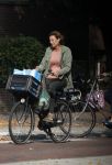 Amsterdam 27 september 2017     
Prinses Marilene v Vollenhoven op de fiets in Amsterdam zuid