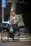 Amsterdam 27 september 2017     
Prinses Marilene v Vollenhoven op de fiets in Amsterdam zuid