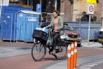 Amsterdam 27 september 2017     
Prinses Marilene v Vollenhoven op de fiets in Amsterdam zuid