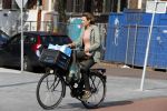 Amsterdam 27 september 2017     
Prinses Marilene v Vollenhoven op de fiets in Amsterdam zuid