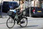 Amsterdam 27 september 2017     
Prinses Marilene v Vollenhoven op de fiets in Amsterdam zuid